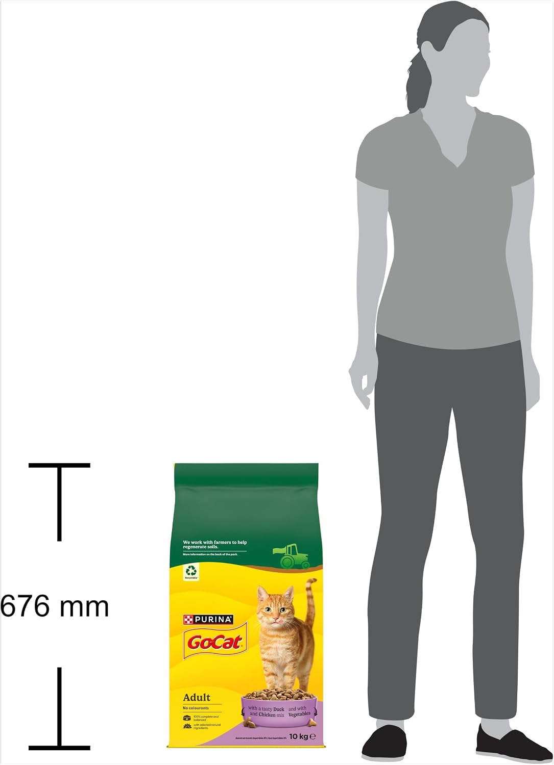 Adult Dry Cat Food Chicken and Duck 10Kg Pack