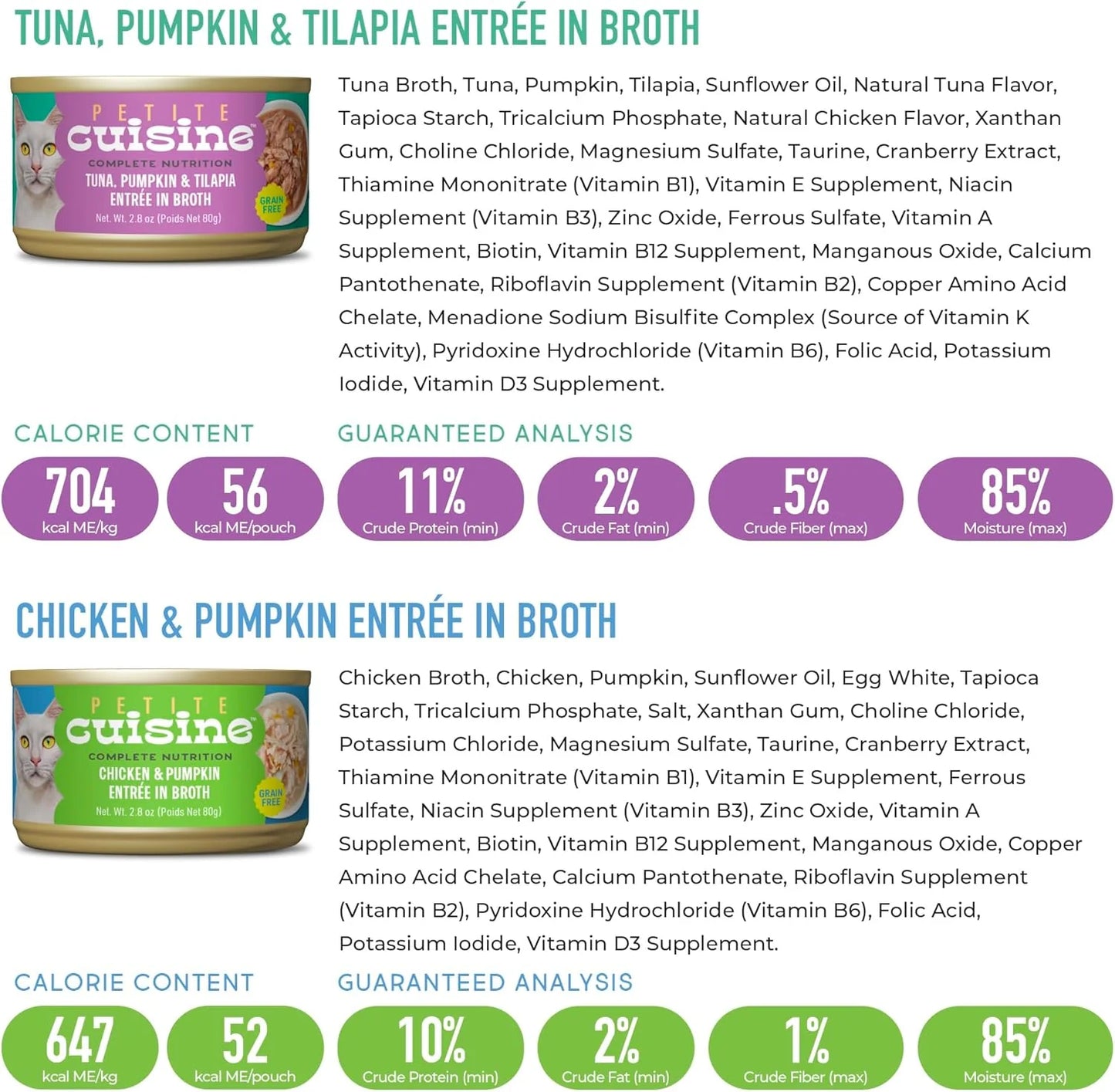 Whole Foods Variety Pack Wet Cat Food, 2.8 Oz Cans (12 Count)