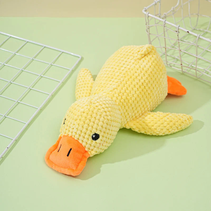 Little Yellow Duck, Durable Chew and Teething Sound Toy for Small to Medium Dogs, Pet Entertainment Gadget