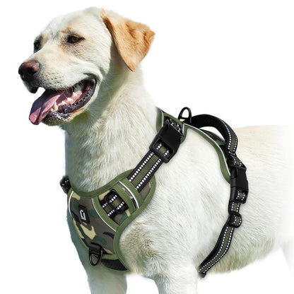 Adjustable Soft Padded No-Pull Dog Harness with Convenient Control Handle