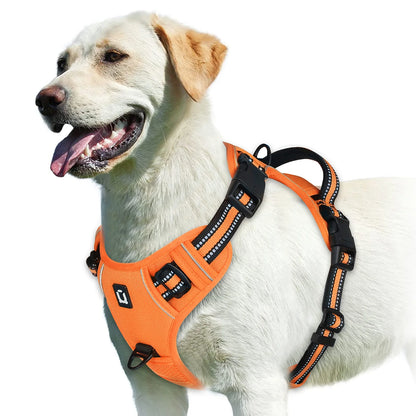 Adjustable Soft Padded No-Pull Dog Harness with Convenient Control Handle