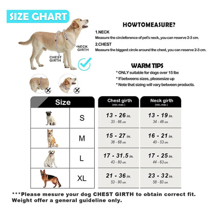 Adjustable Soft Padded No-Pull Dog Harness with Convenient Control Handle