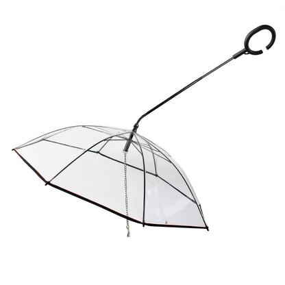 Revolutionary 2023 Pet Umbrella Leash: Rainproof and Snowproof Solution for Small Dogs - Adjustable and Steerable for Ultimate Comfort