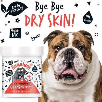 Dog Wipes for Pawly Skin - 100 Biodegradable Dog Grooming Pet Wipes. Use as Dog Ear Wipes, Dog Eye Wipes, Dog Face Wipes, Paw & Bum Wipes for Puppy, Dogs & Cat Grooming