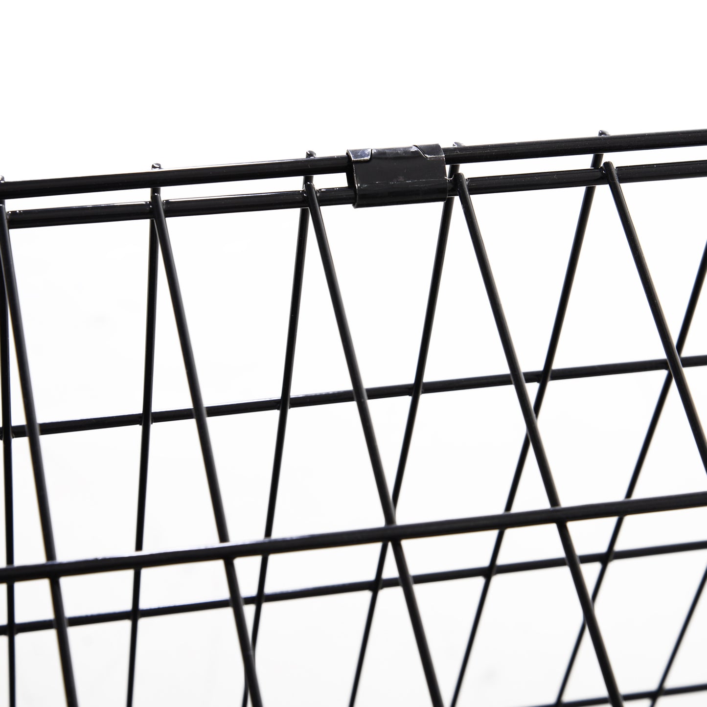 Metal Folding Dog Crate with Removable Tray - 78 x 47 x 55 cm