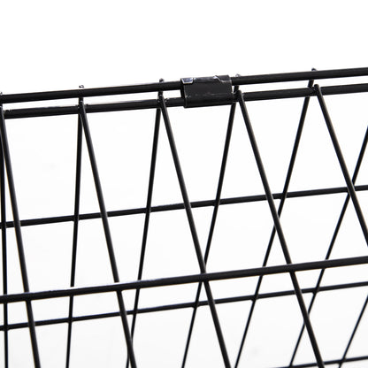 Metal Folding Dog Crate with Removable Tray - 78 x 47 x 55 cm