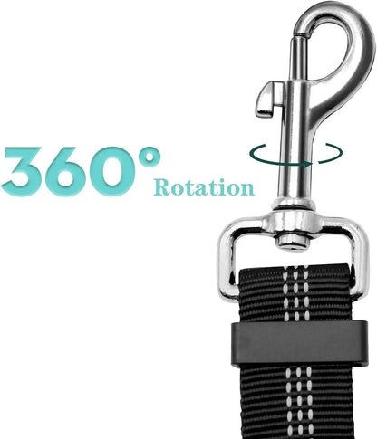 High-Quality Adjustable Dog Car Safety Belt with Damping Feature and Reflective Line, Suitable for All Dog Sizes