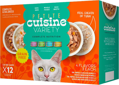 Whole Foods Variety Pack Wet Cat Food, 2.8 Oz Cans (12 Count)