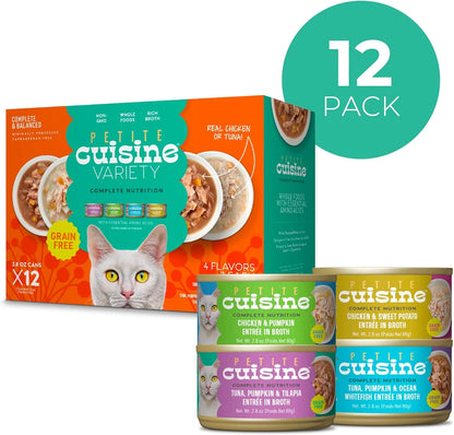 Whole Foods Variety Pack Wet Cat Food, 2.8 Oz Cans (12 Count)