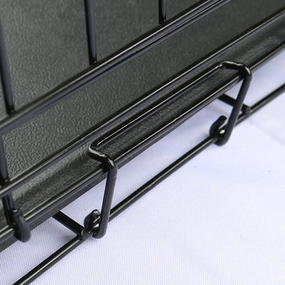 Metal Dog Cage and Puppy Training Kennel - Pet Carrier Crates (24"-48") - Black