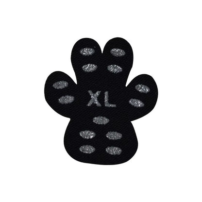 Black Anti-Slip Paw Protectors for Dogs - Disposable Self-Adhesive Booties and Socks Replacement