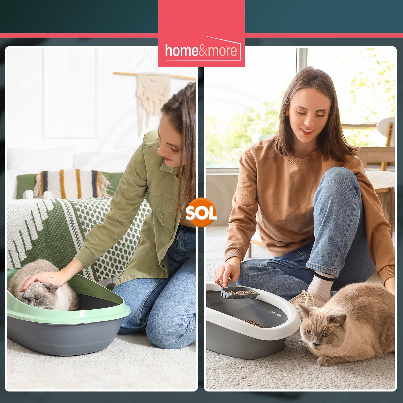 Extra Large Disposable Cat Litter Tray Liners 56X70Cm 