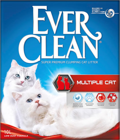 Ever Clean Extra Strength Natural Clumping Multi-Cat Litter with Long-Lasting Scent