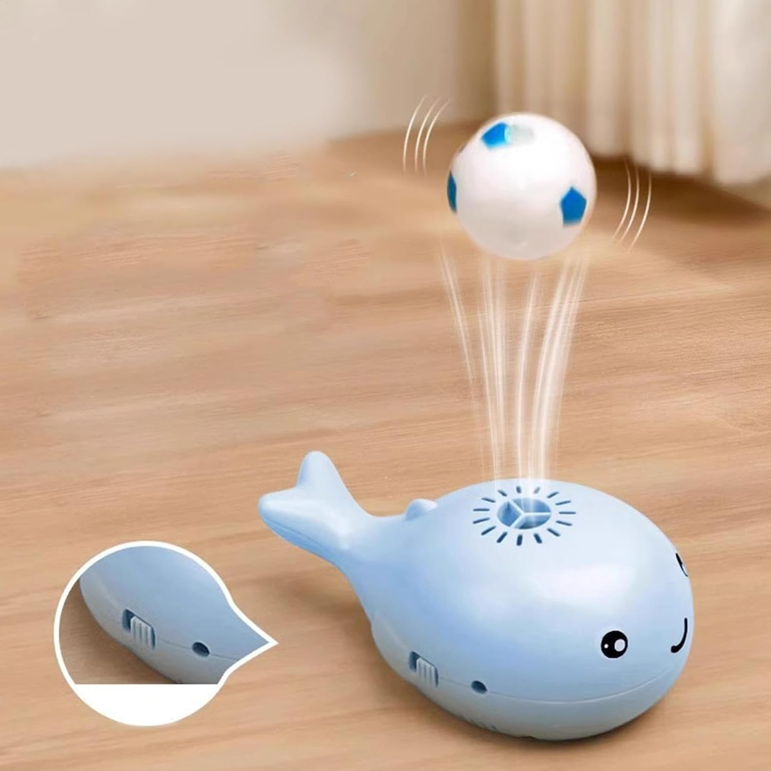 Interactive Battery-Operated Whale Floating Toy for Cats - Motion Activated Entertainment, Durable Design for All Breeds