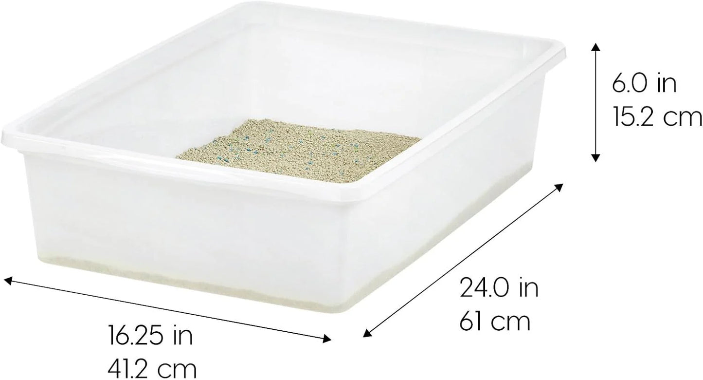 Large Pearl FinishOpen Top Cat Litter Box