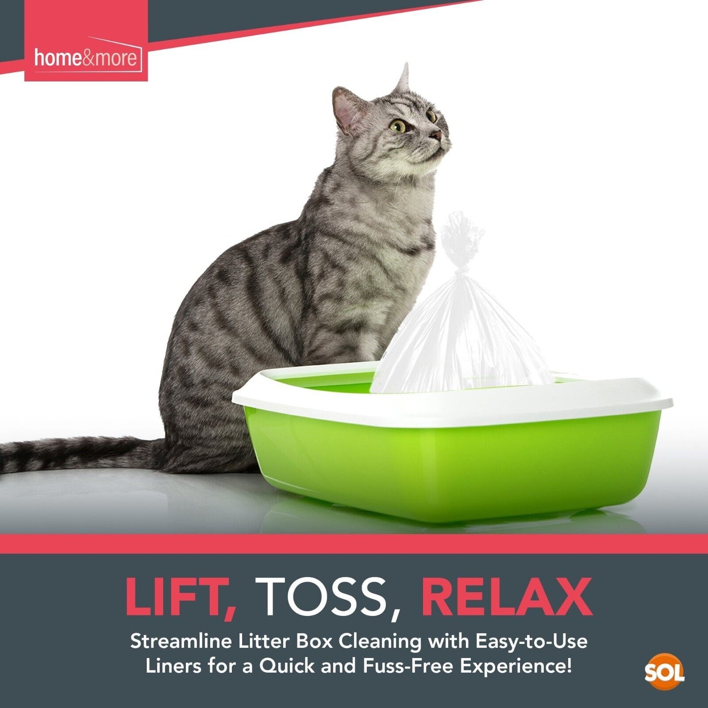 Extra Large Disposable Cat Litter Tray Liners 56X70Cm 