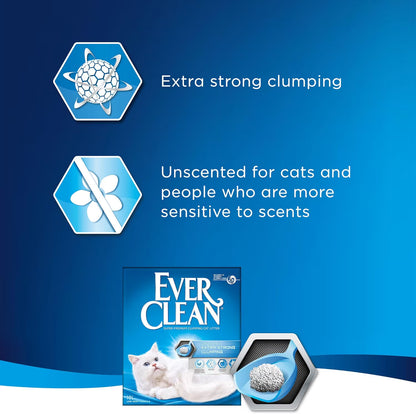 Ever Clean Extra Strength Natural Clumping Multi-Cat Litter with Long-Lasting Scent