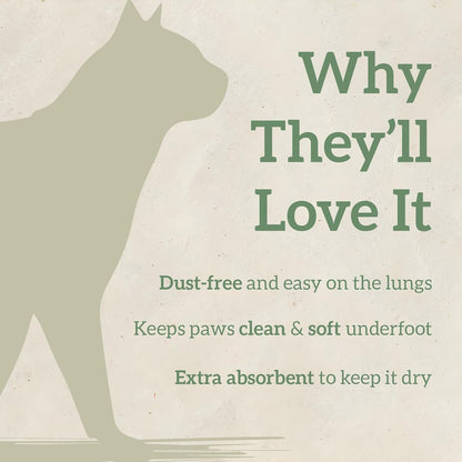 Recycled Paper Cat Litter Pellets - Biodegradable, Odour Control, Dust Free, Non Clumping - 28 Litre