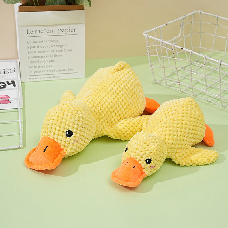 Little Yellow Duck, Durable Chew and Teething Sound Toy for Small to Medium Dogs, Pet Entertainment Gadget