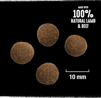Lamb & Beef 11.5 Kg Bag, Premium Adult Dry Dog Food with High Protein, Grain-Free