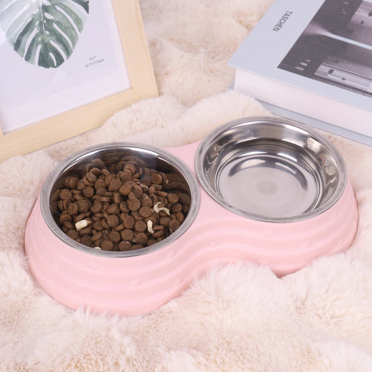 Stainless Steel Raised Dog Bowl - We Wuv Pets