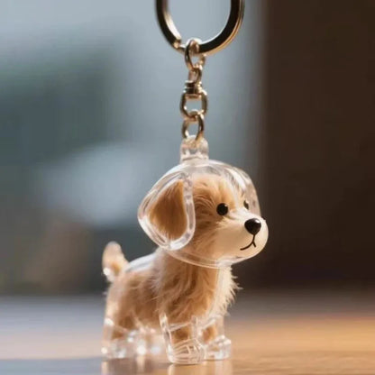 Pet Hair Keepsake Pendant Keychain