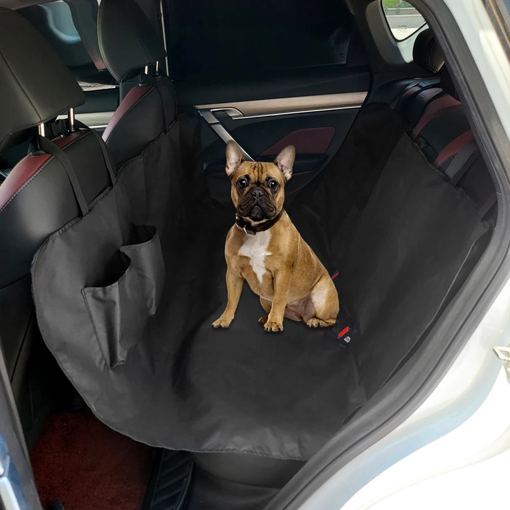 Waterproof Dog Car Seat Cover with Storage Pocket - We Wuv Pets