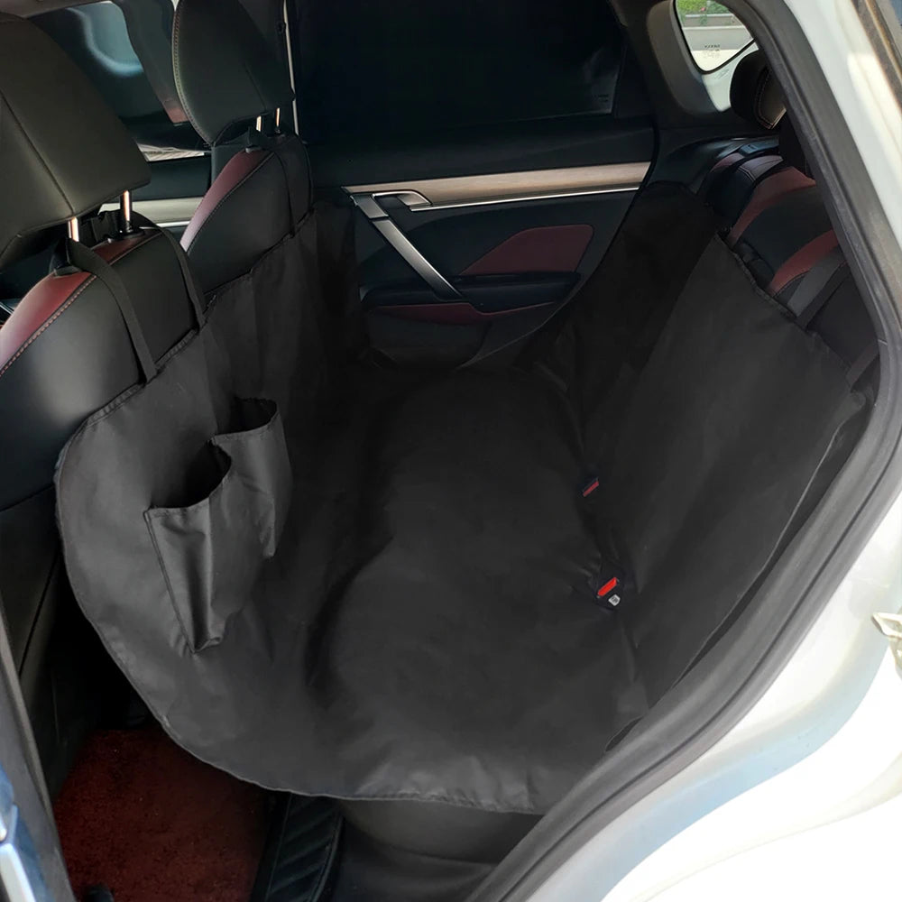 Waterproof Dog Car Seat Cover with Storage Pocket - We Wuv Pets