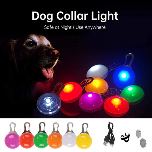 Rechargeable LED Dog Collar Pendant - We Wuv Pets