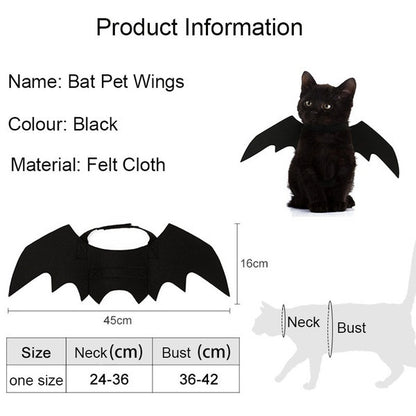 Bat Wings Harness Costume for Cats and Dogs
