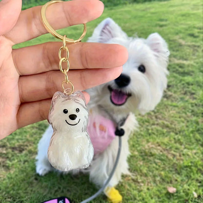 Pet Hair Keepsake Pendant Keychain - We Wuv Pets