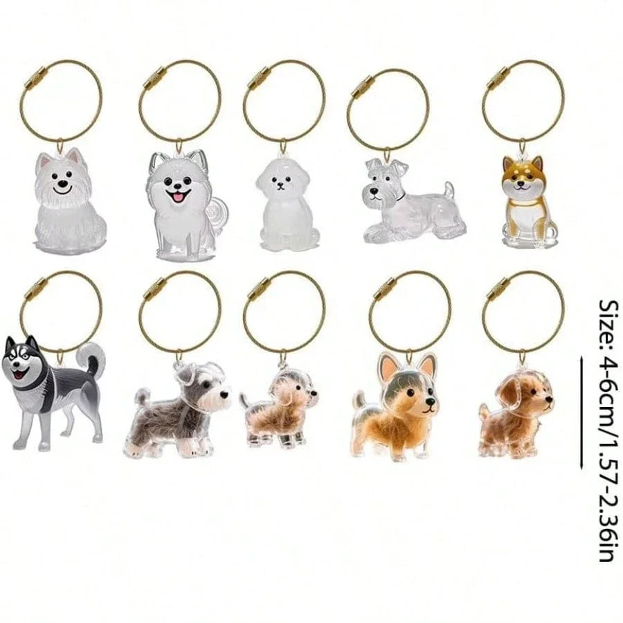 Pet Hair Keepsake Pendant Keychain - We Wuv Pets