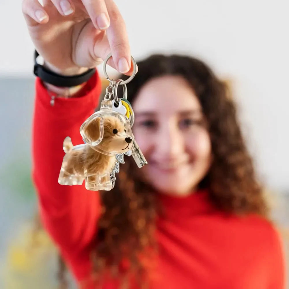 Pet Hair Keepsake Pendant Keychain - We Wuv Pets