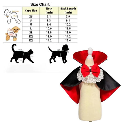 Vampire Cape Costume for Dogs - We Wuv Pets