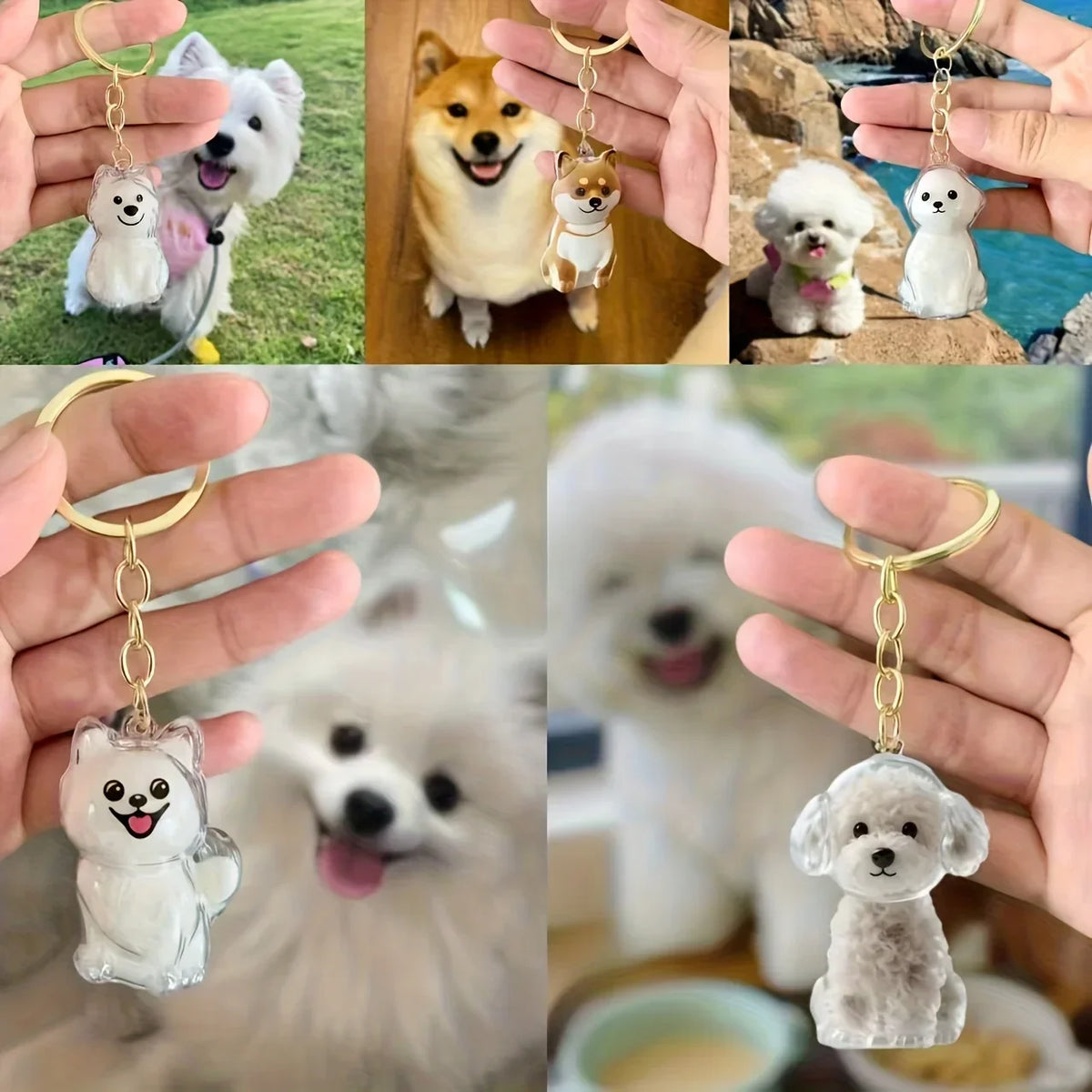 Pet Hair Keepsake Pendant Keychain - We Wuv Pets
