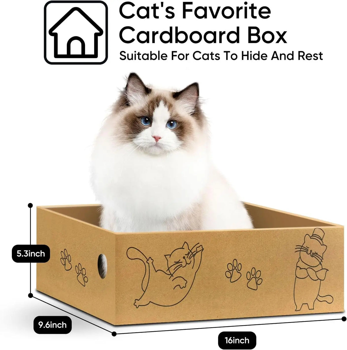 Cardboard Cat Scratcher Pads, 5 Pack - We Wuv Pets