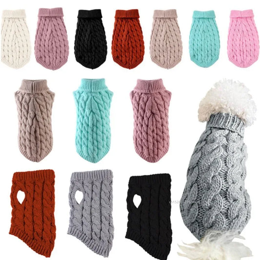 Knitted Winter Sweater for Small Dogs - We Wuv Pets