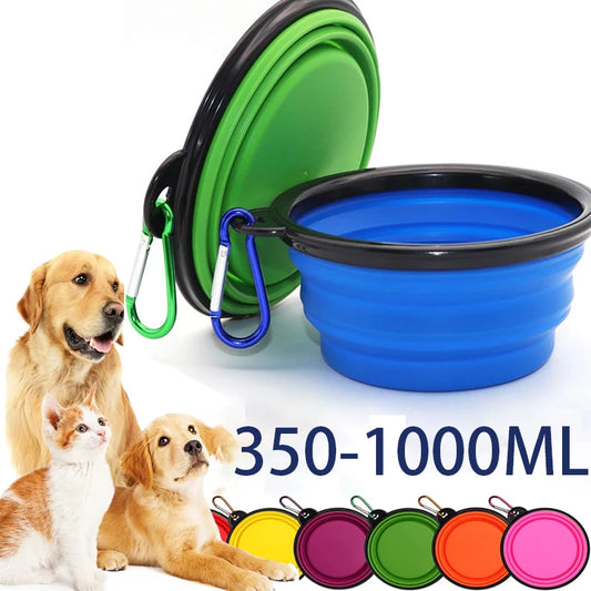 Folding Travel Dog Feeder Bowl - We Wuv Pets