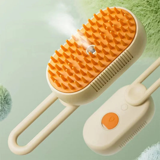Electric Steam Pet Grooming Brush - We Wuv Pets