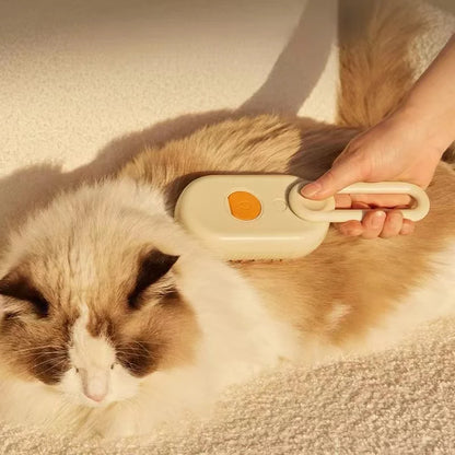 Electric Steam Pet Grooming Brush