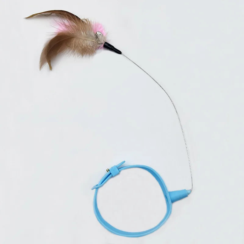 Feather Bell Cat Collar Toy