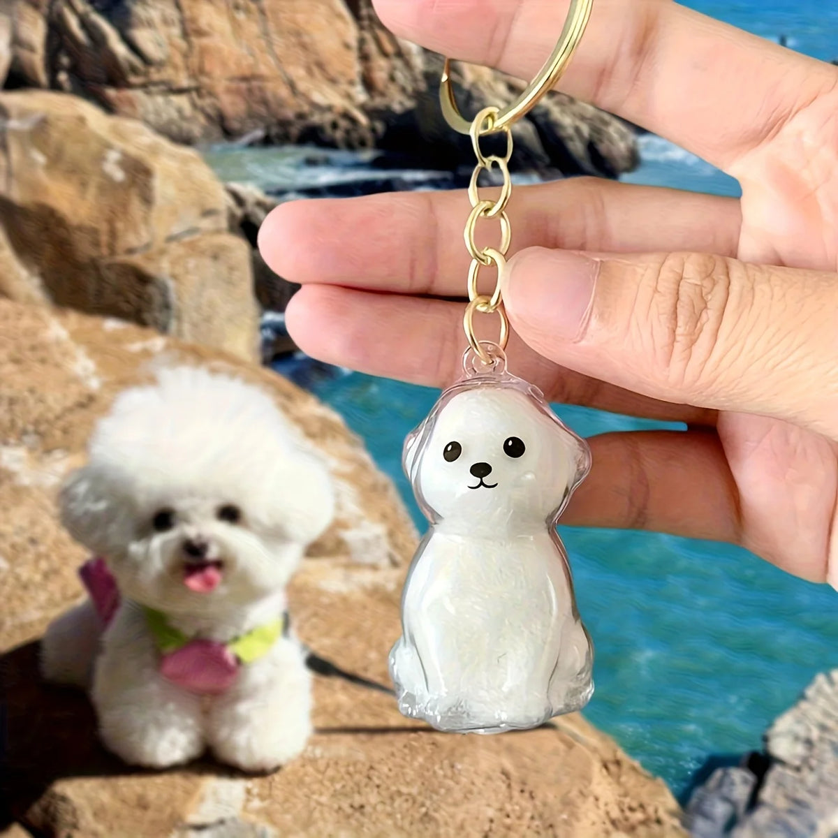 Pet Hair Keepsake Pendant Keychain - We Wuv Pets