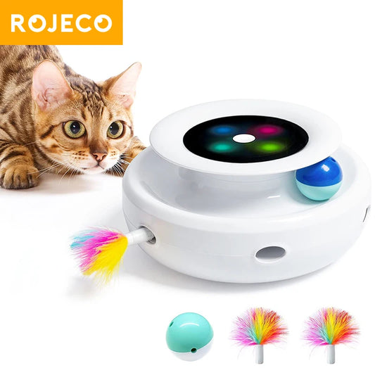 Automatic Feather Ball Cat Toy - We Wuv Pets