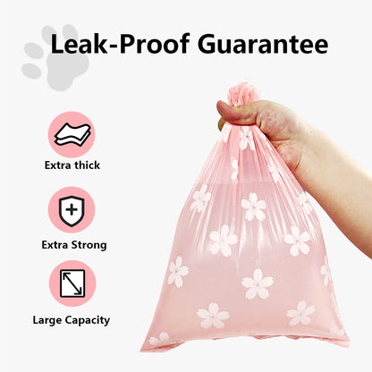 Thick Scented Dog Poop Bags with Dispenser