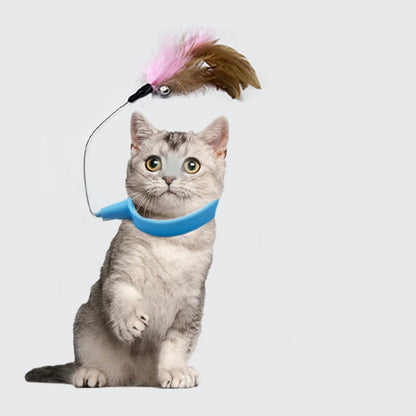Feather Bell Cat Collar Toy