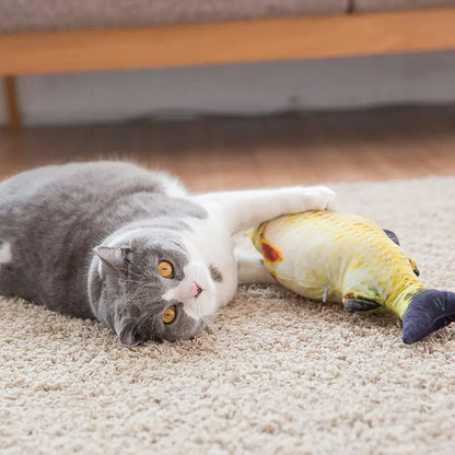 Plush Fish Scratcher Toy for Cats