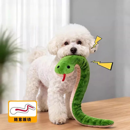 Snake-Shape Plush Cat Toy