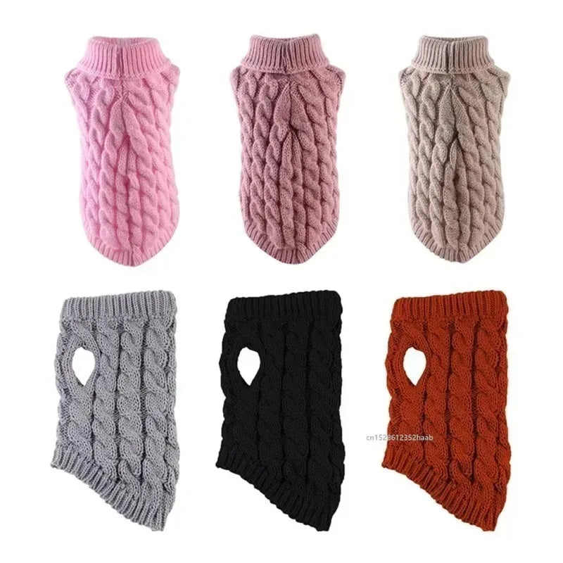 Knitted Winter Sweater for Small Dogs
