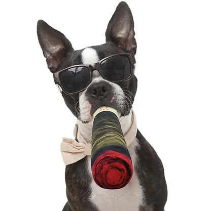 Novelty Cigar Squeaky Dog Toy