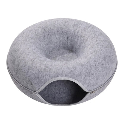 Round Felt Tunnel Bed for Cats & Small Pets - We Wuv Pets
